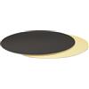 Decora 0932551 DECORA - PIATTO TORTA TONDO ORO E NERO Ø 28 CM