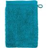 Möve Superwuschel - Guanto da bagno, 20 x 15 cm, 100% cotone, colore blu laguna (lagoon)