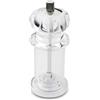 Grunwerg Macinapepe e saliera combinati 2 in 1, Ingranaggi in Ceramica Resistente e Non corrosiva, 14,5 cm - Acrilico Trasparente