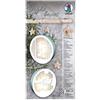 URSUS Light Boxes - Decorazione natalizia a forma di Clause, per 2 finestre illuminate, in filigrana laser, diametro ca. 15, 3 cm, con luce LED