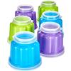 Ibili 756500 Set di 6 stampi per gelatina (blister), plastica, multicolore, 7,5 x 7,5 x 6,1 centimetri
