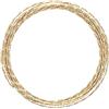 Vaessen Creative Filo di Ferro Modellabile Diamond Cut da 5 m x 2 mm Light Gold - Filo Flessibile per Creazioni Floreali, Realizzazione di Gioielli e Modellismo