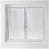 douceur d'Intérieur Dandy, passanti coppia destra 2 x 60 x 120 cm, velo, fili, tagli Dandy, poliestere 120 x 60 cm, Poliestere, bianco, 120x60x1 cm