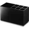 Yamazaki 7844 MIST Toothbrush Stand, black, ABS Resin/Elastomer, 11 x 5 x 7 cm
