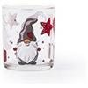 Excelsa Gnomo Set 3 Bicchieri Natalizi, Vetro, 250 ml