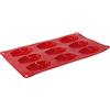 Crealys 513006 - Stampo per 9 Muffin Gama Candy, Colore: Rosso