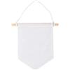 Rayher 46370102 Gagliardetto stoffa d'appendere, 14x15cm, bus.blis. 3pz, bianco naturale