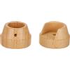 Gardinia Supporto da Parete per Tende da Ø 28 mm, in Legno, Colore Naturale, Wood