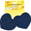 Kleiber - Toppe in Jeans termoadesive a Forma di Cuore, Blu Scuro