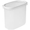 TATAY Contenitori Ermetici per Alimenti 2L Top Flex | Coperchio a Pressione | Contenitori Plastica per Alimenti | Microonde, Lavastoviglie, Frigo, Freezer | Senza BPA | 18,4x9,7x17,8 cm, Bianco