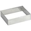 De Buyer 3905.12 - Forma inox quadrata per torte, altezza 2 cm, lato 12 cm 8x8cm