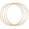Vaessen Creative 11012-002 Anelli Metallico per Lavori d'Artigianato,, Oro antico, 25 cm, 4 Unità
