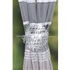 Home Fashion 070/300 - 1707 trecciata in Metallo - Astratto, Argento, 18 x 2 cm
