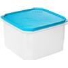 TATAY Contenitore Alimenti Top Flex 2,9 L 18,5x18,5x12,2 cm Senza BPA | Contenitore Alimenti Cucina | Chiusura Ermetica | Adatto alla Lavastoviglie | Adatto al Microonde | Adatto al Freezer, Blu