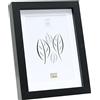 Deknudt Frames S40AK2-P1-13.0X18.0 - Portafoto Basic con passpartout, con modanatura alta, in legno/MDF, 20 x 14,9 x 2,96 cm, colore: nero