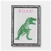 GOODNIGHT LIGHT Poster Dinosauro Verde Roar A3 21x29 - Stampa su carta 250 g - Poster da parete - Fogli per cornice - Quadri Decorazione Soggiorno - Poster decorativi