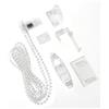 Gardinia Kit di Conversione per Tende a Rullo Easyfix, Include 2 Supporti, Catenella Laterale, Adattatore, Piastre di Montaggio, Connettore di Sicurezza e Peso per la Catenella