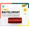 folia 79220 - Filo di Rame Rosso, 1 Bobina 0,3 mm x 80 m, Ideale per lavori di bricolage, composizioni e contenitori