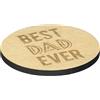 Engraved House Sottobicchiere in Legno di Faggio Best Dad Ever