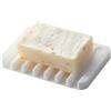 Yamazaki 7395 FLOW Soap Tray, white, Silicone, 11.5 x 8 x 1 cm