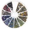 Rayher 15129999 set brillantini strass termoadesivi multicolore 4 mm in una confezione da 240 pezzi per fai da te decorazioni tessuti abbigliamento scarpe borse