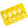 Hoot ht-pinapice Stampo per Ghiaccio in Forma Ananas Silicone Giallo 22 x 3 x 14 cm