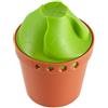 Fackelmann 47098 Pulisci Erbe aromatiche con Contenitore, (Colore: Verde/Mattone), quantità: 1 Pezzo, Plastica