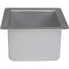 PME - Teglia Professionale Quadrata in Alluminio Anodizzato 15 x 15 x 10 cm