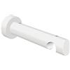 Flairdeco Deco Flair 11022007-0032 Vettore per Pista Interna-Bastone per Tende 20 mm Diametro, 1-Tende Distanza dalla Parete Circa 12 cm, in Legno Laccato Bianco