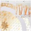 TOGA Kit décoration Noël Réveillon, Or, Cuivre, Blanc, 19,5 à 27,5 cm, 5 unità