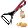 Westmark Pelapatate e asparagi con lama in ceramica e tagliabiscotti, gallant, nero/rosso, 291122E1