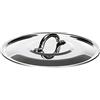 Baldassare Agnelli Pentole Agnelli Alluminio 2 mm Coperchio Tondo con Ponticello senza Orlo, Lucido, Argento, 20 cm
