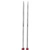 KnitPro Maglia PRO 15 x 3,50 Millimetri di Ottone Cava Placcato Nova Ferri da Calza Semplice Metallo Argento