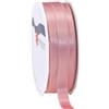 PRÄSENT C.E. Pattberg - Nastro in raso rosa antico, 27 m, per confezioni regalo, larghezza 1 cm, nastro per decorazione e artigianato, nastro decorativo per regali per ogni occasione