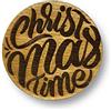 Engraved House Sottobicchiere in Legno di Faggio Christmas Time