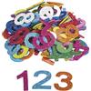 Rayher 30228000 Gommapiuma cifre glitter, 3cm, adesivo, bus.blis. 100pz