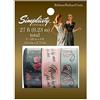 Simplicity Confezione da 3 Nastri cartati, Stile Vintage, Made for Me, Multi, taglia unica