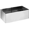 Ibili-Bague 722708 Acciaio Inossidabile da riempire Rettangolare 8 x 5 x 4,5 cm