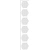 Plage 6 Adesivi per Piastrelle esagonali Ape, PVC, Bianco, 15x15cm