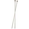 KnitPro Maglia PRO Nova 15 cm x 3,00 Millimetri Cava fine Brillante per Letto Singolo con Tessitura in Ottone Metallo, Argento
