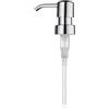 kela Pompa dispenser per sapone TARA, pompa dispenser per sapone di ricambio, plastica ABS cromata, argento lucido