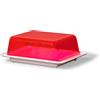 Kimmel Burriera, Plastica, Bianco/Rosso Trasparente