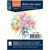 Vaessen Creative Carta per Acquerello Florence Testurizzata 36x - Carta per Pittura ad Acqua A6 - Bianco Sporco - Blocco da Disegno e Libro d'arte per Disegno, Carta Artistica e Acquerello - 300 gsm