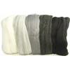 Rayher5364900, Lana merino pettinata, extra sottile, 18 mic, 5 matasse da 10 g ciascuna, tonalità del bianco, grigio e nero, 3.45 x 1.7 x 0.3 cm
