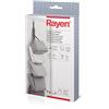 Rayen - Attaccapanni per borsette per Porte e armadi con 7 Ganci di Velcro. 7,5 x 95 cm. Grigio Scuro
