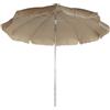 Chillvert Hampton Aluminium Folding Parasol 240 Cm Marrone