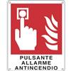 cartelli segnalatori Cartello antincendio 12x14,5 cm Cartelli Segnalatori ''Pulsante allarme antincendio'' - E20174K