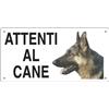 cartelli segnalatori Cartello informativo 25x12,5 cm Cartelli Segnalatori ''Attenti al cane'' 8505