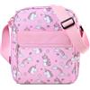 Chase Chic Borsa a Tracolla per Bambine e Ragazze, Carina Borsa a Spalla in Tela Resistente All'Acqua Borsetta per Bambini per 3-8 Anni Ragazze, Unicorno Rosa