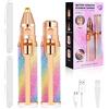 ACWOO Epilatore Viso Donna, 2 In 1 Ricaricabile USB con Luce a LED per Sopracciglia, Labbra, Corpo, Peli del Naso, Orecchie